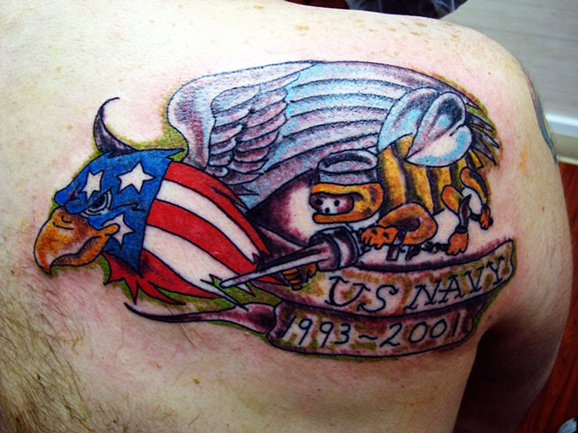 USN Seabees Tattoo
