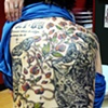 Back piece by Aaron at Miramar Tattoo