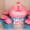 Giant Pink Cupcake