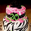 Pink, Green, & Black "30"