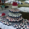 Pink and White Flower Cupcakes