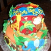 baby shower jungle theme red/orange