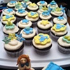 Yoga Gal Baby Shower Cupcakes