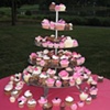 Pink and Black Wedding Cupcakes