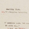 Reality list. no 10