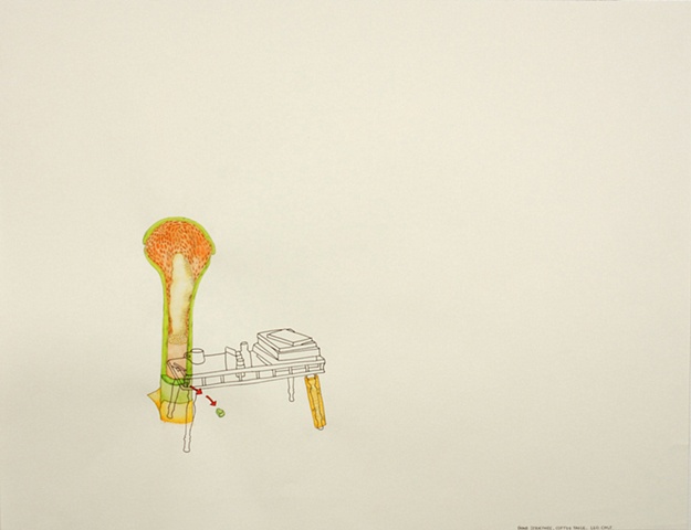 Bone Structure, Coffee Table, Leg Cast