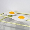 Shelf with Eggs, Objects, and Dust