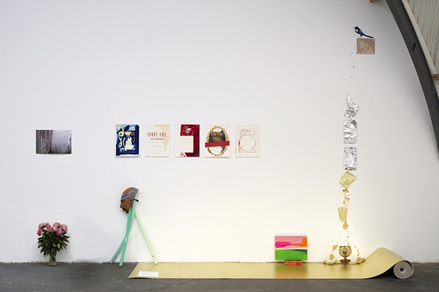 Installation shot: Picturesque/Picaresque: Shiny Machine for Bringing Tupac Back to Life...