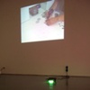 installation view: 'Wouldn't It Be (Ice, Ice)' showing 'Katie's Custom Car Shack' video