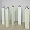Installation view of Gozenko Hood sculptures in Dazzle Shizzle exhibition