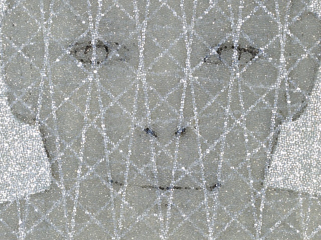 Benjamin Kress Untitled (Boy's Face With Grid)