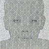 Untitled (Boy's Face with Grid)