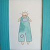 turquoise boy in turquoise frame

