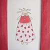 red curly girl with hearts
