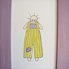 yellow/lilac stripy boy in lilac frame

