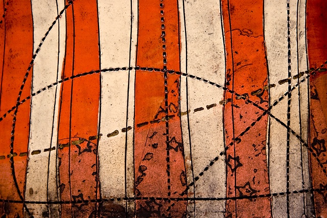 "Circus Stripe" Vase 
Detail Image