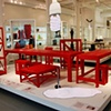 Man Made furniture by Peter Marigold, illuminated sculptures by Marcus Tremonto