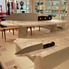 Mangiarotti tables, Knives by  Chris Chiappa