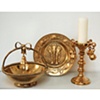 Golden Tinware: Basket, Plate and Candlestick

Studio Job

