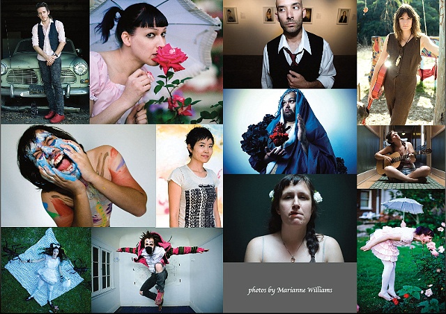 Photo-folio of portraits of musicians and artists printed in Citizen LA best of issue
