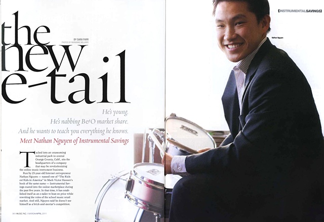 Nathan Nyugen for Music Inc Magazine, April 2011
