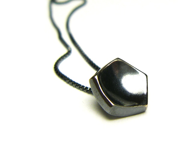 small polygon cushion pendant