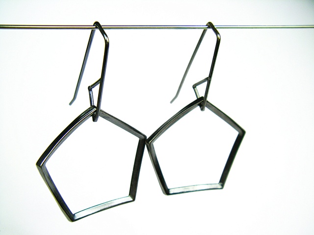 big poly earrings