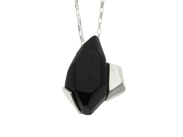ebony pendant with facet