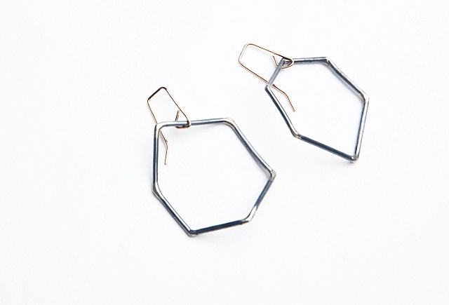 single steel earrings