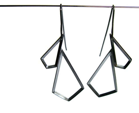 large double kite earrings