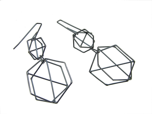 double structure earrings