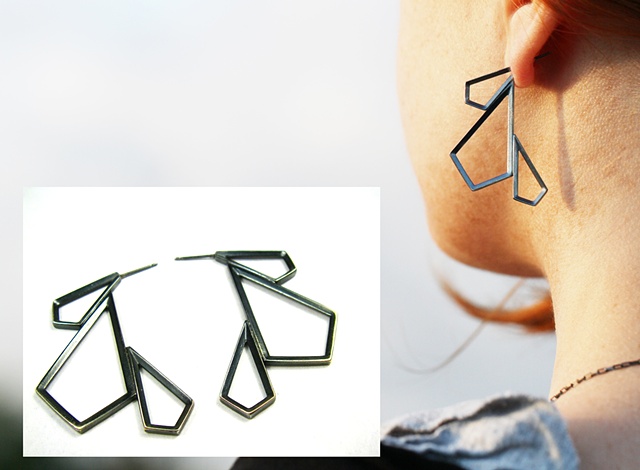 triple kite earring