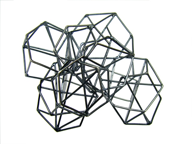 crystalline snowflake brooch