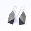 single fold earrings / steel 