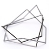 three steel hexagon bracelets