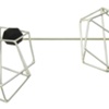 structure brooch with ebony