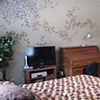 Bedroom wall with Loose Squiggles and Restaging