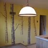 Kitchen wall: Birch forest 