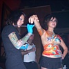 Robin body painting at a Medusa's charity event 