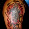 roman warrior tattoo by tatupaul