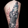 spark plug tattoo in progress by tatupaul.com