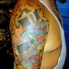 top hat skull tattoo by tatupaul