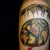 salvador dali unbrella tattoo by tatupaul