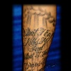 religious letters and clouds tattoo by tatupaul