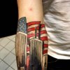 twin tower/flag 9 11 tattoo by tatupaul