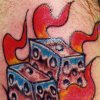 dice tattoo by tatupaul
