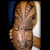 west coast script tattoo by tatupaul