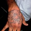 hand script tattoo by tatupaul