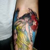 religious angel flags tattoo by tatupaul
