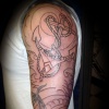 traditional anchor tattoo by tatupaul